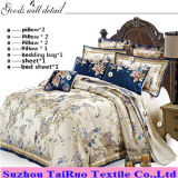 Palace Style Bedding Set of Jacquard Satin Fabric for Home