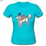 Custom Logo 100% Cotton Printing Women Ladies T Shirt (TS235W)