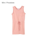 Pink Fashion Simple Cotton Kids Dresses for Girls and Baby