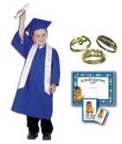 Wholesale Best Price Children Graduation Cap Gown Shiny Purple