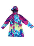 Colourful Hooded PVC Raincoat for Woman