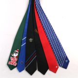 Men Custom Made Logo Silk Tie School University Formal Neckties