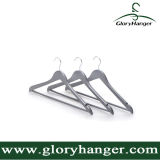 Fashion High-End Silver Wooden Clothes Hanger for Man