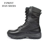 Black Strong and Comfortable High Leather Boots for Army