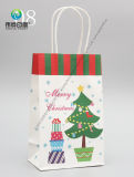 Printing Custom Fashion Design Shopping Christmas Paper Gift Packaging Bag