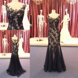 Custom Made Black Lace Mermaid Ladies Dress Party Evening Gown