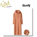 Women Cacual Long Design Hoodie Dress with Hood