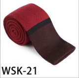 Men's Fashionable 100% Polyester Knitted Necktie (WSK-21)