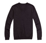 Custom V-Neck Pure Colour Fit Man Sweater