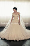 off Shoulder Lace Wedding Dress Fashion Vestidos Luxury Bridal Ball Gown Yasmine Ld11530