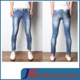 Men Fashion Korea Style Knee Rip Skinny Jeans (JC3326)