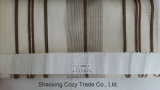 New Popular Project Stripe Organza Sheer Curtain Fabric 00823