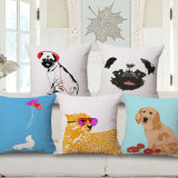45X45cm Lovely Dachshund Dog Digital Printed Cushion Cover for Sofa (35C0270)
