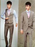 3PC New Style Men's Slim Fit Fashion Navy Suit