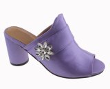 Womens Elegant Sweet Rivet Peep Toe Block High Heels Shoes Sandals