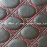 High Quality Stitch Design Microfiber Leather for Car Seat Boat Seat (HW-783)