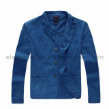 Dark Blue 100% Cotton Men's Casual Blazer Fashion Jacket (H3224)