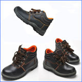 PU Waterproof Emossed Leather Safety Boot with Steel Toe