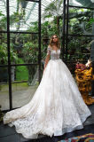 Amelie Rocky Sheer Long Sleeve Lace Tulle Wedding Dresses in Colors