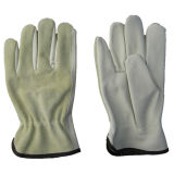 Cow Grain Palm Split Leather Back Driver Glove--9003