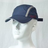 Blue Running Hat Polyester Unstructured Baseball Cap Without Logo