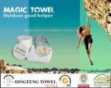 Brand Promotion Product: 100% Cotton Compressed Promotional Towel/Tablet/T-Shirt/Sock/Backpack Towel Bag/