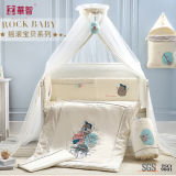 Crib Baby Bedsheet with Quilt