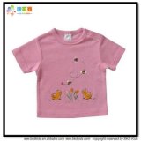 Pink Color Baby Clothes Soft Feeling Newborn Shirts