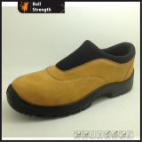 Nubuck Leather Slip-on Safety Shoe with PU/PU Outsole (SN5494)