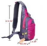 Functional Chest/Gym/Sport Crossbody Shoulder Backpack Sling Bags with Mesh Pocket