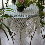Machine Made 100% Polyester Lace Table Cloth