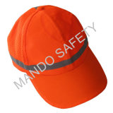 100% Polyester Safety Cap with Reflective Piping