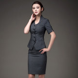 Hot Sale Elegant Short Sleeve Slim Fit Women Suit
