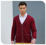Wholesale Button Cardigan Style 100% Man Cashmere Sweater