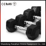 Gym Accessories Rubber Hex Dumbbell Tz-8001