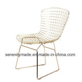 MID -Century Modern Metal Wire Chair with Cushion