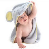 Baby Cute Hoodie Pattern Cotton Bath Towels