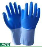 Natural Rubber Super Soft Chemical Resistant Fleece Liner Work Gloves