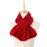 Classic Knitted Winter Bow Light Hand Made Flower Scarf (SK182)