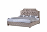 Classic Bedroom Furnishing Set Luxury King Size Leather Bed
