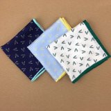 100% Silk Wholesale Printed Pocket Handkerchief for Men