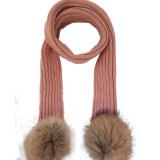 Trendy Knit Warm Girl's Cable Knit Lurex Scarf