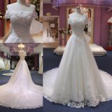 off Shoulder Sequin Beading Lace Wedding Dress Wgf036