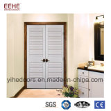 Simple Design Solid Wooden Door with Louver for Optional