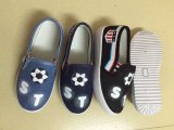 Latest Design of Children Denim Shoes Slip-on Shoes (FPY107-1)