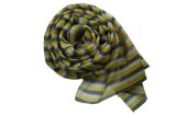 100% Chiffon Printed Silk Wool Blended Shawl (AFS100012311)