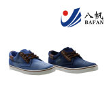 Washed Denim Upper Canvas Shoes with Broken Effect Bf161024