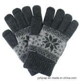 Colorful Touch Screen Jacquard Knitted Acrylic Touch Gloves