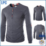 Wholesale Custom 100% Cotton Long Sleeve Men T Shirt
