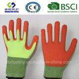 Safety Glovescut Resistant Safety Work Glove with Sandy Nitrile Coated Safety Gloves